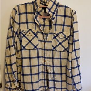 J.Crew, flannel button down